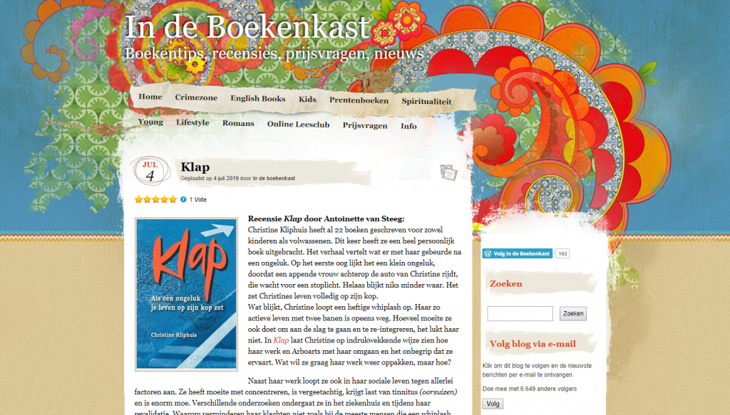 Recensie Klap In de Boekenkast